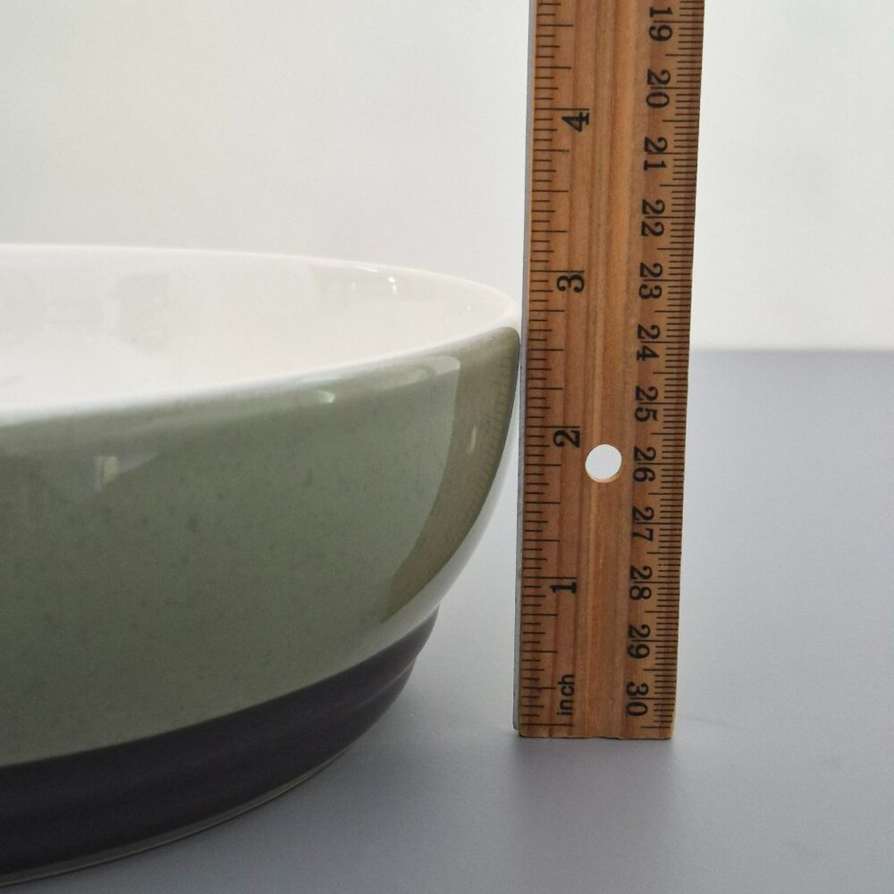 Pfaltzgraff Sphere 1.5 Qt Casserole Bowl, Modern Charcoal Gray & Green, USA Made - Picture 8 of 8